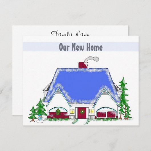 Unsere neue Zuhause-Ankündigung Ankündigung (Vorne/Hinten)