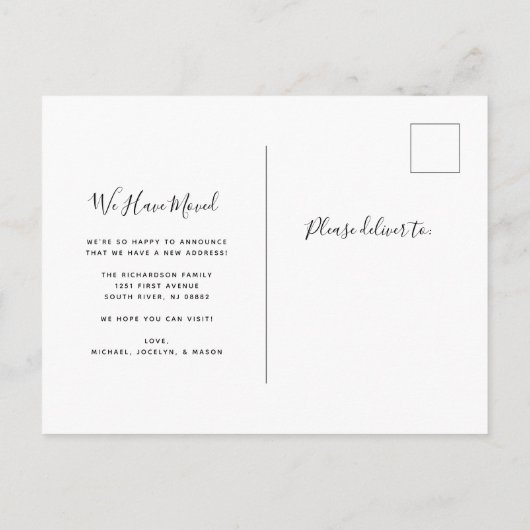 Unsere neue Zuhause | Ankündigung zur einfachen Be (Rückseite)