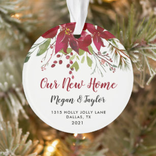 Unsere neue Zuhause Blumen-Ornament   Neues Zuhaus Ornament