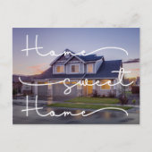 Unsere neue Zuhause Modern Foto Moving Announcemen Postkarte (Vorderseite)