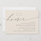 Unsere neue Zuhause, Party-Feier zum Thema Hauswär Einladung (Vorderseite)