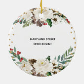 Unsere neue Zuhause Weihnachten Keramik Ornament (Hinten)