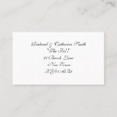 UNSERE NEUEN ADRESSEN-VISITENKARTEN VISITENKARTE (Rückseite)