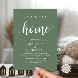 Unsere neuen Zuhause-, Party Einladungen- und Wohn Einladung