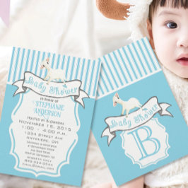 Unsere Niedliche Lil Lamb Babydusche Einladung