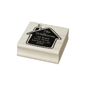 Unsere Niedliche Rücksendeadresse zur Ankündigung Gummistempel (Stempel)