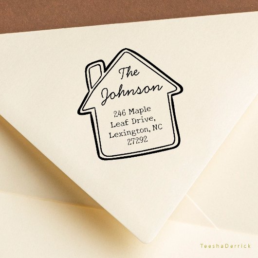 Unsere Niedliche Rücksendeadresse zur Ankündigung Gummistempel