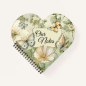 Unsere Notizen Kernaussagen Wildblumen und Schmett Notizblock (Vorderseite)