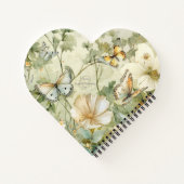 Unsere Notizen Kernaussagen Wildblumen und Schmett Notizblock (Rückseite)