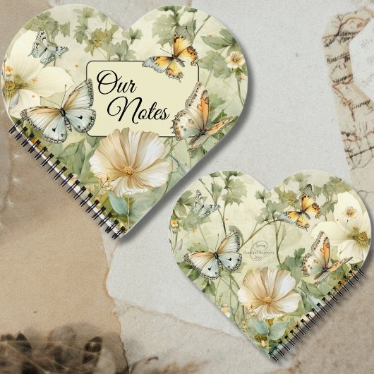 Unsere Notizen Kernaussagen Wildblumen und Schmett Notizblock