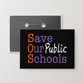 Unsere öffentlichen Schulen rett Button (Vorderseite/Rückseite)