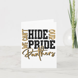 Unsere Panther Pride Gold Panthers School kann nic Karte