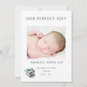 Unsere perfekte Geschenkansage Einladung