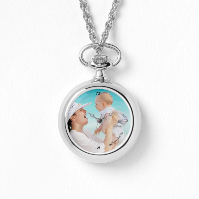 UNSERE Personalisierte Necklace Watch Armbanduhr (Vorderseite)