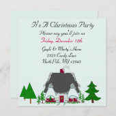 Unsere Place Weihnachten-Party Einladung (Vorne/Hinten)