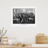 Unsere Präsidenten 1789 - 1881 Poster (Küche)
