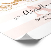 Unsere Prinzessin Elegante Gold Blush Carriage Scr Poster (Ecke)