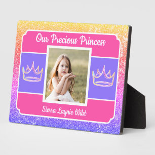 Unsere Prinzessin Foto-Tischplakette mit Staffelei Fotoplatte