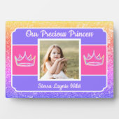 Unsere Prinzessin Foto-Tischplakette mit Staffelei Fotoplatte (Vorderseite)