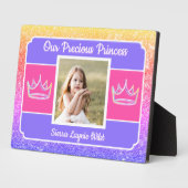 Unsere Prinzessin Foto-Tischplakette mit Staffelei Fotoplatte (Seite)