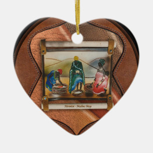 Unsere Regenbogennation Keramikornament