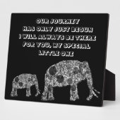 Unsere Reise hat gerade begonnen, Bling Elefanten  Fotoplatte (Seite)