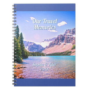 Unsere Reiseerinnerungen, DIY-Namen und Jahr Notizblock