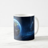 Unsere Saphire-Zuhause im Weltraum Kaffeetasse (VorderseiteRechts)