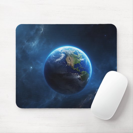 Unsere Saphire-Zuhause im Weltraum Mousepad (Mit Mouse)