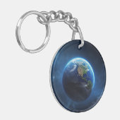 Unsere Saphire-Zuhause im Weltraum Schlüsselanhänger (Vorderseite links)