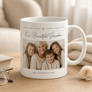 Unsere schöne Oma personalisierte Enkelkinder Foto Kaffeetasse