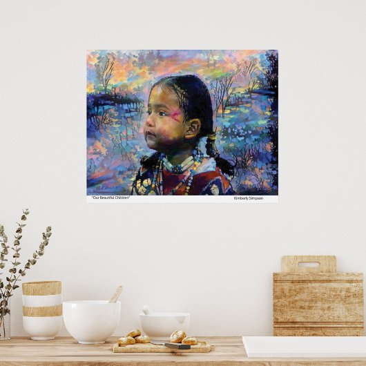 Unsere schönen Kinder Poster (Küche)