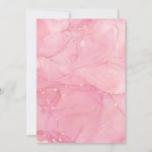 Unsere Schönheitsdusche in Rosa Einladung (Rückseite)