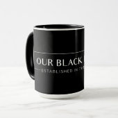 Unsere Schwarze Schönheit - 15 oz Tasse (Vorderseite Links)