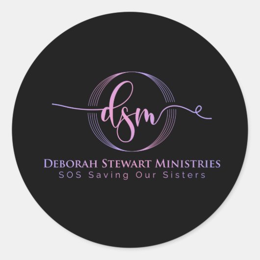 UNSERE SCHWESTER retten Runder Aufkleber (Vorderseite)