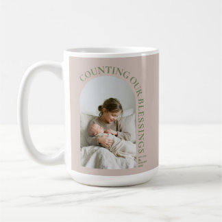 Unsere Segnungen zählen Torbogen Foto Benutzerdefi Kaffeetasse