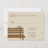 Unsere Server-Hochzeit im Herbst-UAWG/Reaktionskar RSVP Karte (Vorderseite)