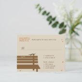 Unsere Server-Hochzeit im Herbst-UAWG/Reaktionskar RSVP Karte (Stehend Vorderseite)