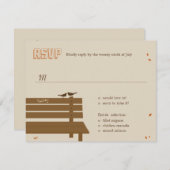 Unsere Server-Hochzeit im Herbst-UAWG/Reaktionskar RSVP Karte (Vorne/Hinten)