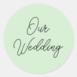 Unsere Siegel zur Hochzeitseinladung Runder Aufkleber