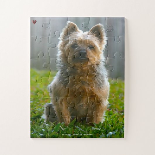Unsere Silky Terrier unser Haustier Puzzle (Vertikal)