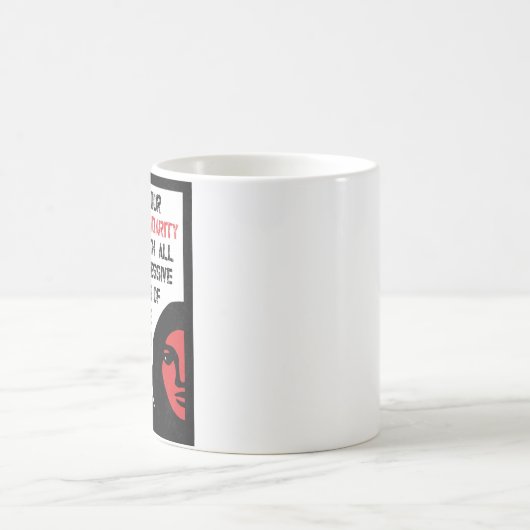 Unsere Solidarität mit allen progressiven Frauen Kaffeetasse (Mittel)