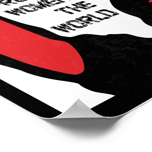 Unsere Solidarität mit allen progressiven Frauen Poster (Ecke)