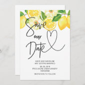 Unsere Sommermonate-Hochzeit gerettet Einladung (Vorne/Hinten)