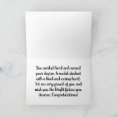 Unsere Son Graduate 20XX Karte (Innenseite)