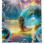 Unsere Sonne ist ein Stern und ein Giver des Leben Duschvorhang (Vorderseite)