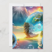 Unsere Sonne ist ein Stern und ein Giver des Leben Einladung (Rückseite)