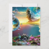 Unsere Sonne ist ein Stern und ein Giver des Leben Einladung (Rückseite)