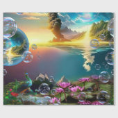 Unsere Sonne ist ein Stern und ein Giver des Leben Geschenkpapier (Flach)