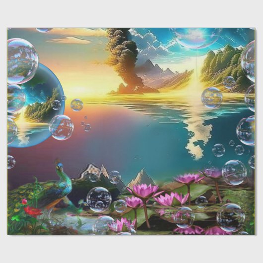 Unsere Sonne ist ein Stern und ein Giver des Leben Geschenkpapier (Flach)